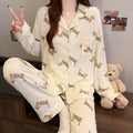 Sausage Dog Japanese Cartoon Pajamas For Women