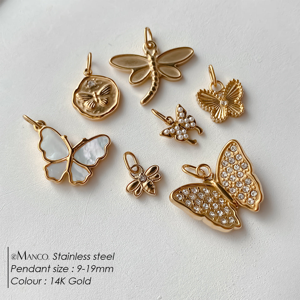 Butterfly Bracelet And Stud Earringsstylish