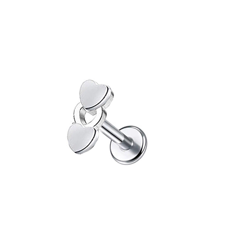 Stainless Steel Zircon Ear Lip Nose Nail