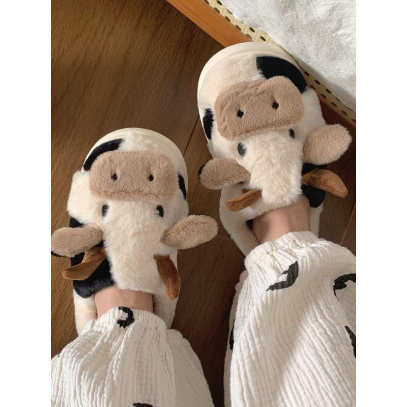 Cotton Slippers Women's All-season Cute Indoor Home Platform Slippers Women's