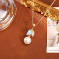 Camellia Drop Oil Pearl Necklace High-end Fashion