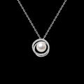Womens Niche Minimalist Trendy Faux Pearl Pendant Clavicle Necklace
