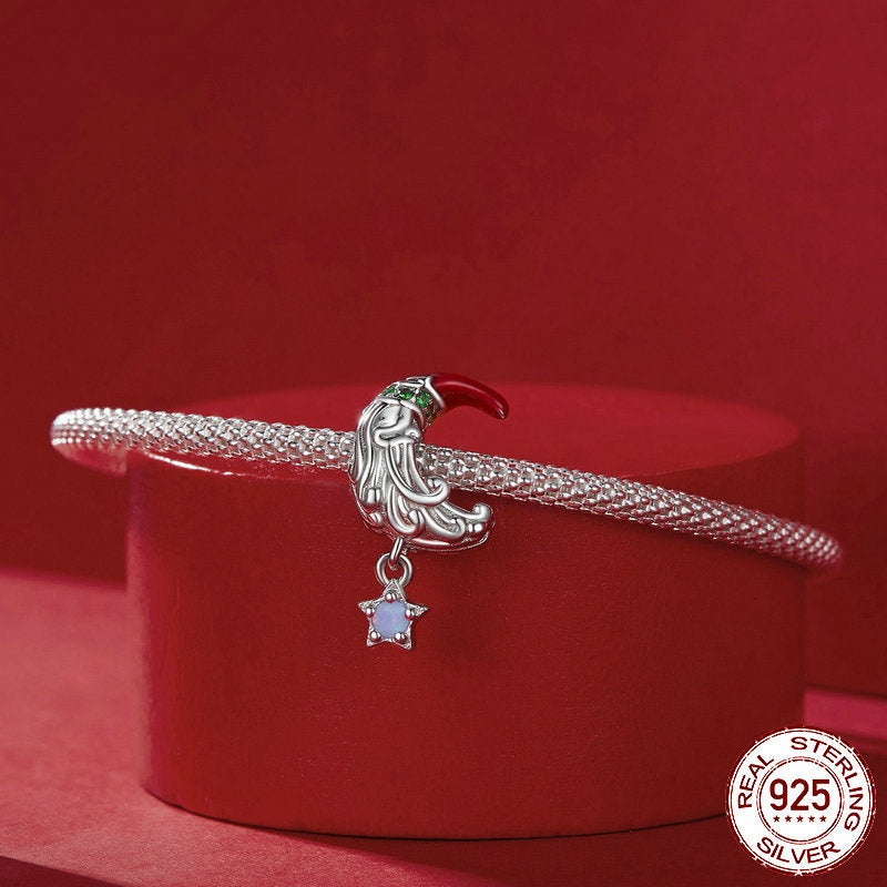 Moonlight Santa Claus Diy Bracelet String Beads