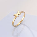 Stainless Steel Ring Versatile And Stylish Made Of Titanium Steel With 18k Gold Plating
