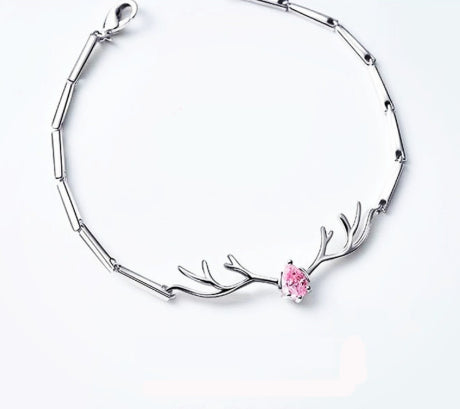 Korean-style Deer Youre My Lucky Charm Bracelet For Women