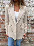 Autumn And Winter Leisure Solid Color Woolen Blazer