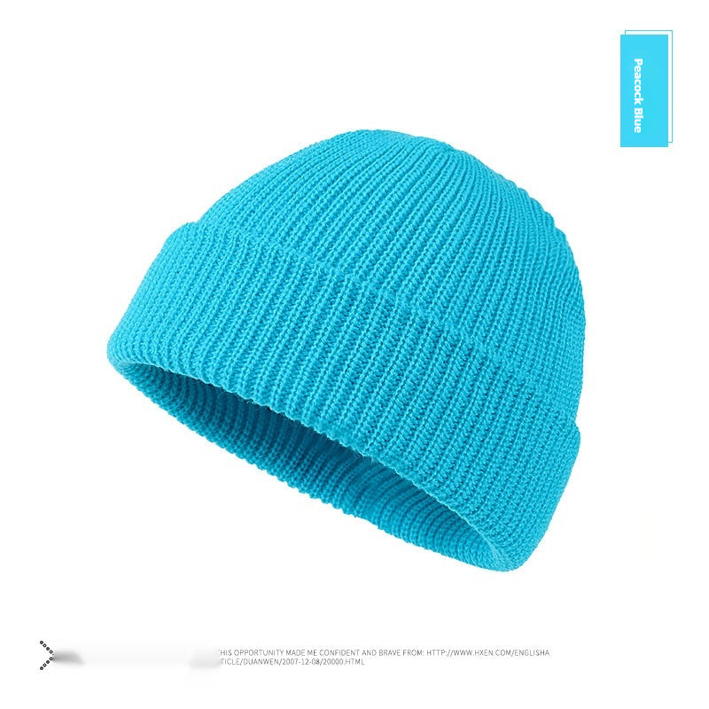 Autumn And Winter New Korean Candy Color Knitted Wool Hat
