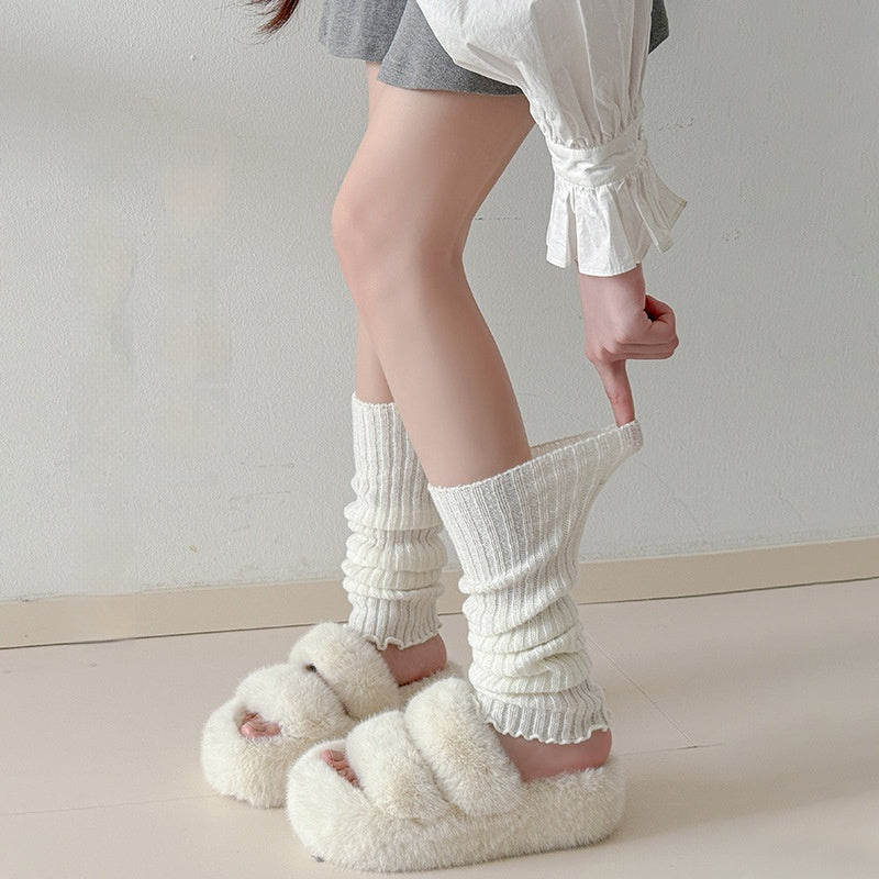 Special Preppy Style Female Calf Socks