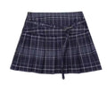 Retro Large Size High Waist College Style A- Line Pleated Skirt