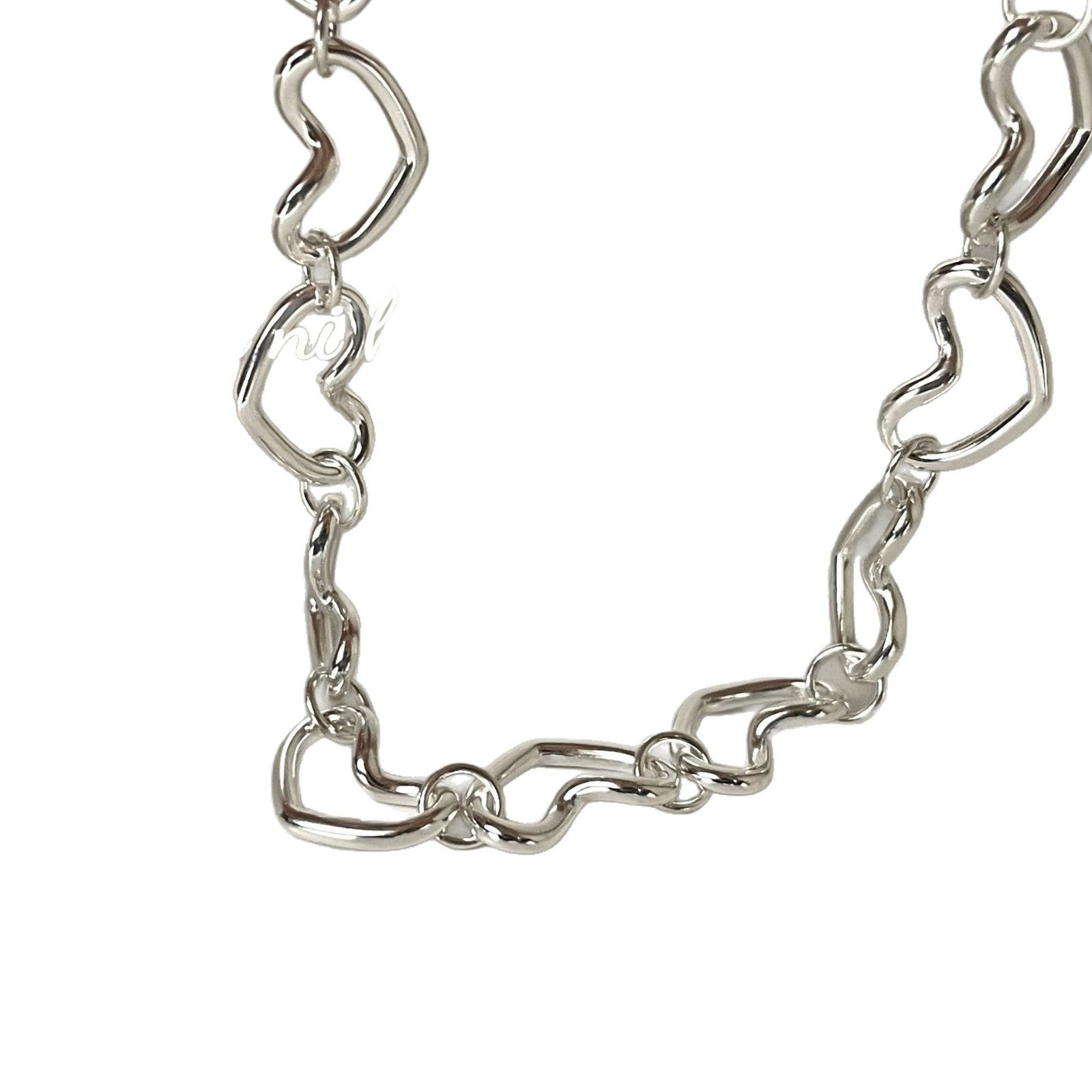 S925 Sterling Silver Heart Shape Intricately Crafted Bracelet Versatile Design