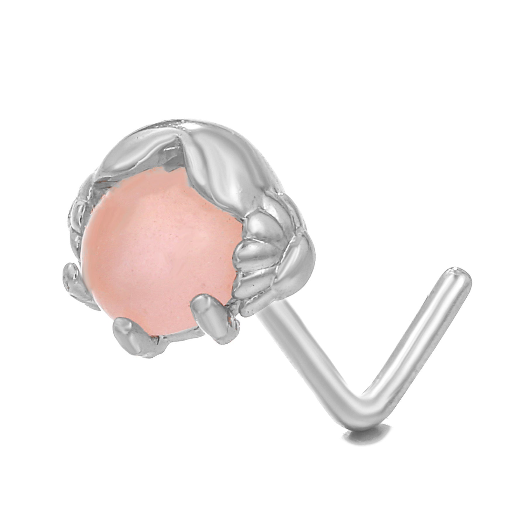 European And American Fashion Minimalist Animal L-bar Stainless Steel Nose Stud