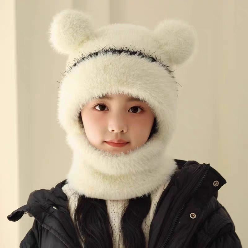 Childrens Wool Windproof Earflap And Insulated Hooded Hat