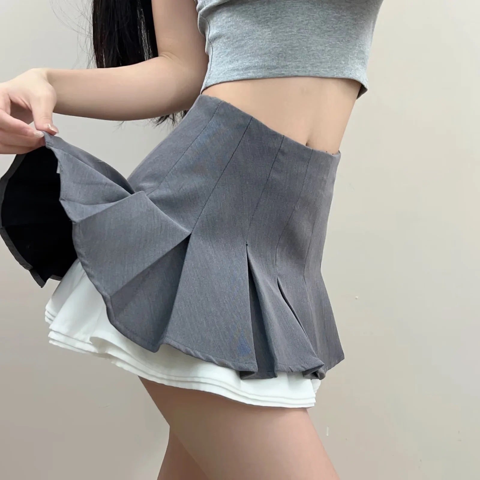 Ballet Style High Waist Hot Girl Sexy Half-length Pleated Skirt