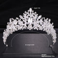 Refined Grace Crystal Crown Bride Wedding Headdress
