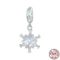 Winter Ice Flower Diy Bracelet Pendant S925 Sterling Silver Beads