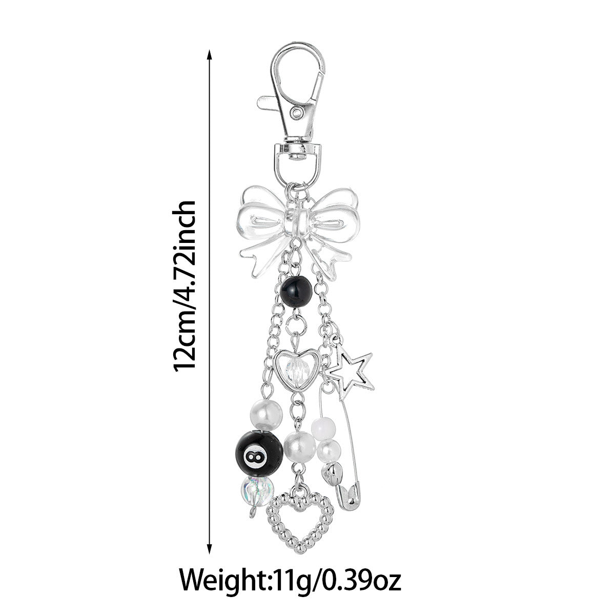 Fashionable And Personalized Gothic Keychain Pendant
