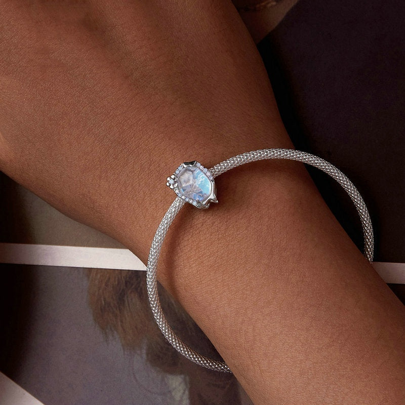 Ice And Snow Melting S925 Sterling Silver Diy Bracelet String Beads