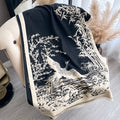 Women's All-match Ink Color Scarf Shawl