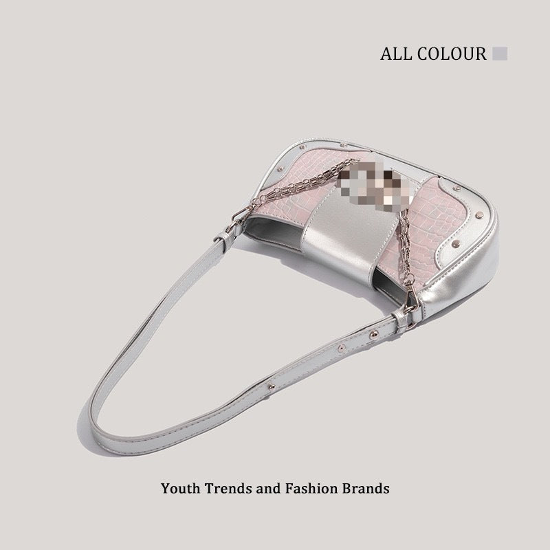 Fashionable Crossbody Shoulder Or Underarm Mini Square Bag