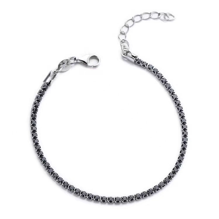 Elegant Full-diamond 12th-birthday Bracelet With A Sophisticated Vibe