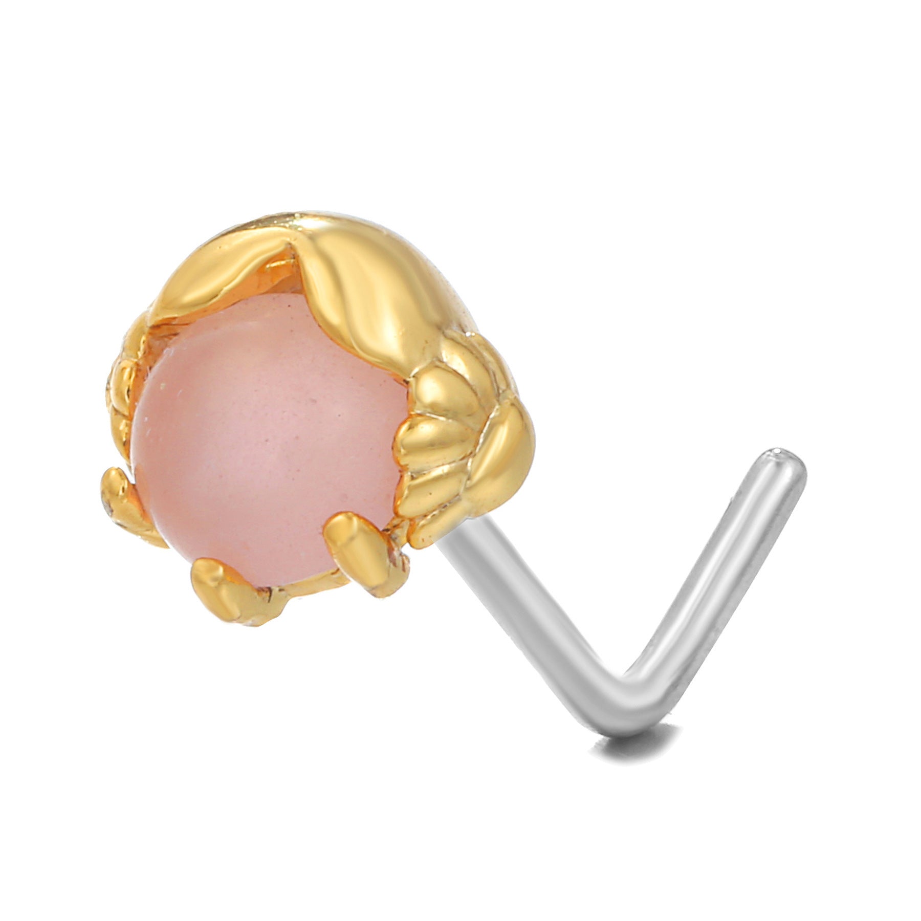 European And American Fashion Minimalist Animal L-bar Stainless Steel Nose Stud