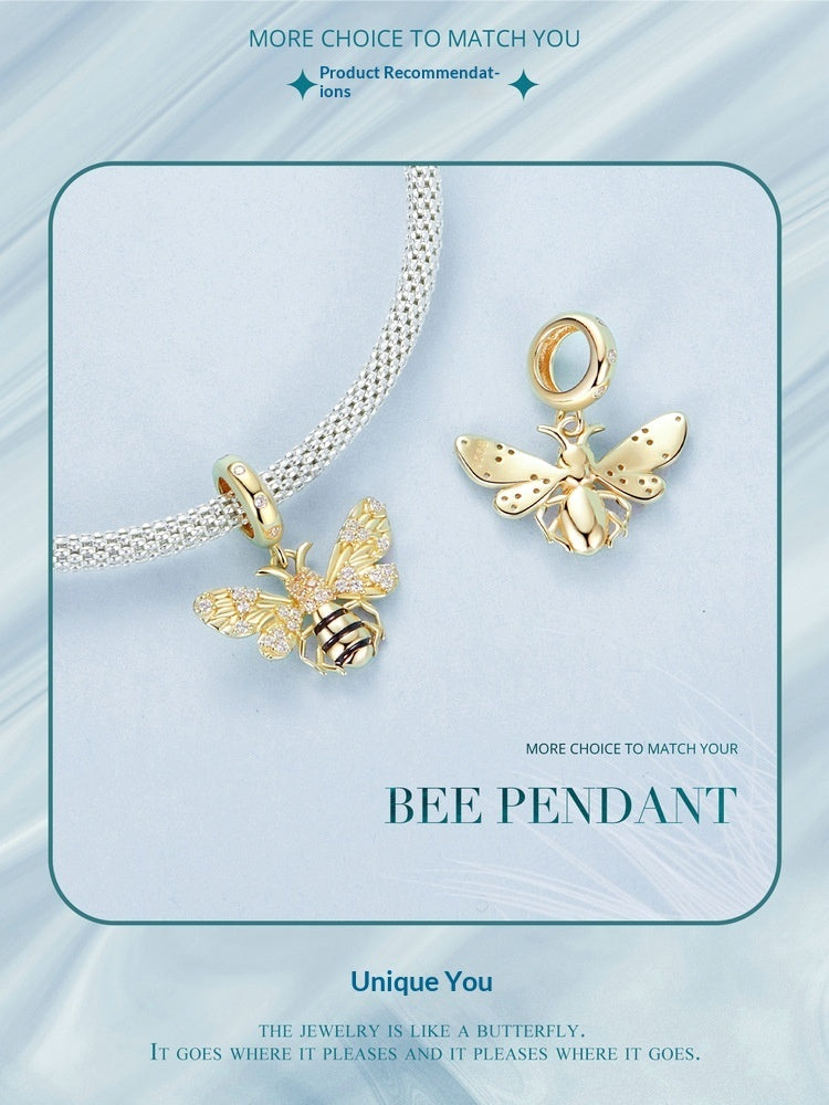 Original Gold-plated Delicate Bee Pendant Jewelry