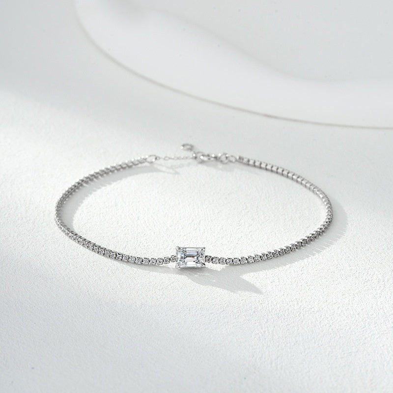 Diamond encrusted Bracelet Made Of S925 Sterling Silver  Fully Set With Zirconia