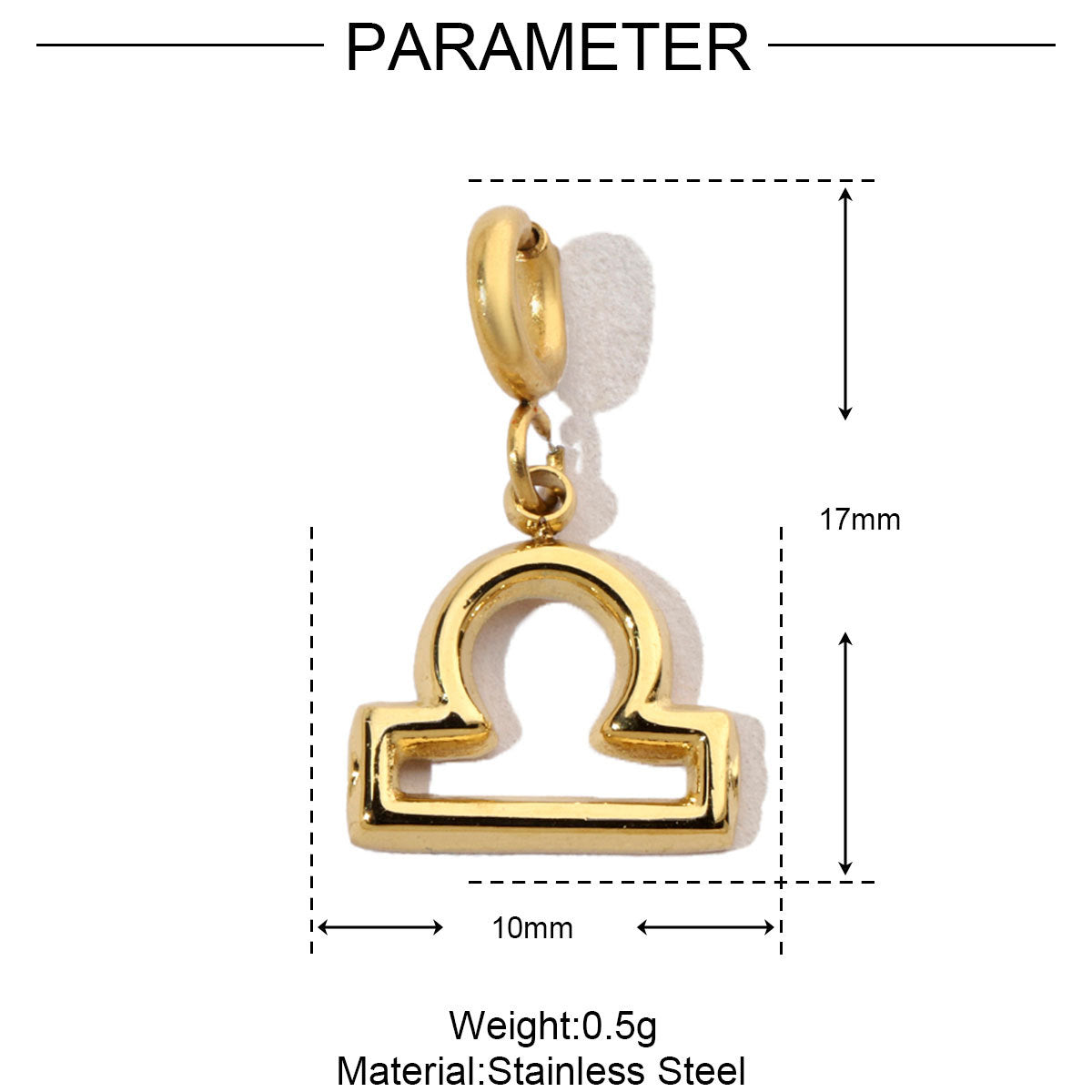 12 Zodiac Signs Fade-resistant Titanium Steel DIY Detachable Pendant