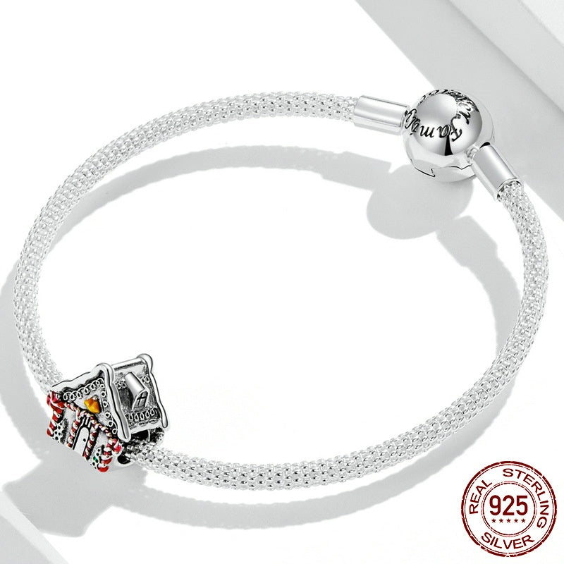 Christmas Warm Snow House Diy Bracelet String Beads