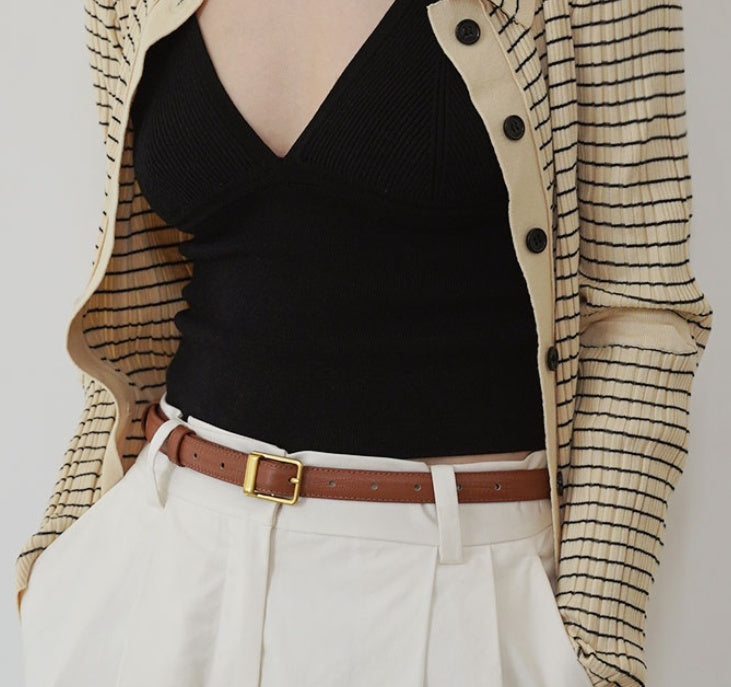 French Top Layer Cowhide Lizard Pattern Retro