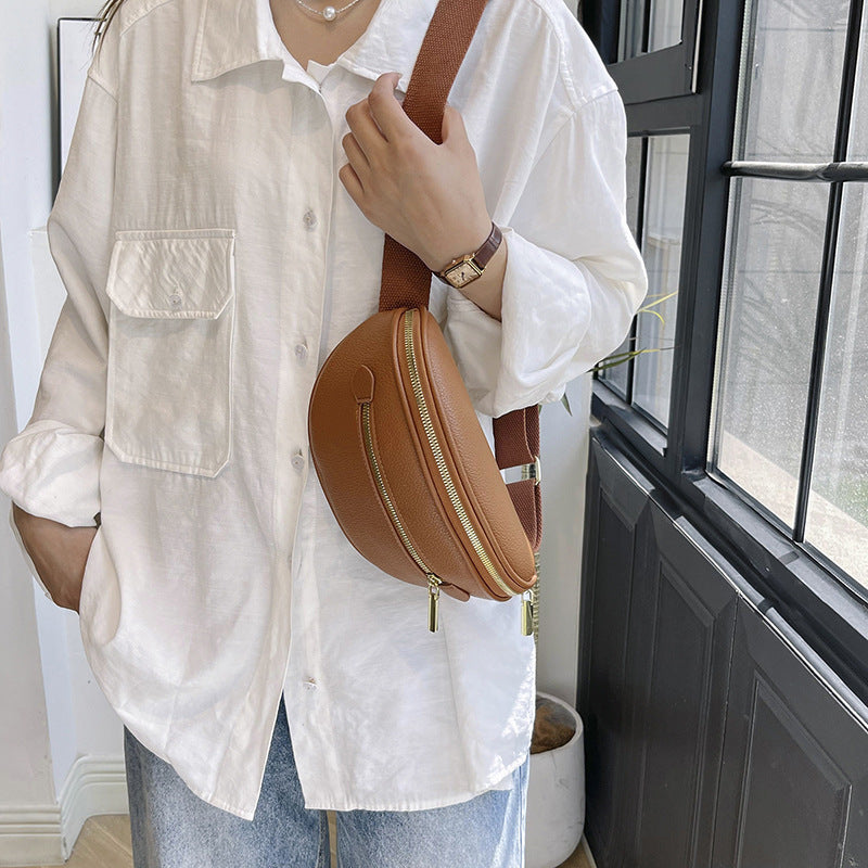 Retro Solid-Color Minimalist Womens Shoulder Bag