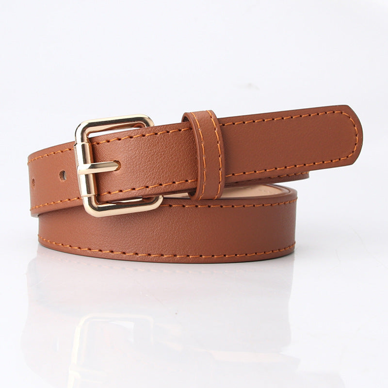 Women's Simple Pu Korean Style All-matching Trendy Fashion Belt