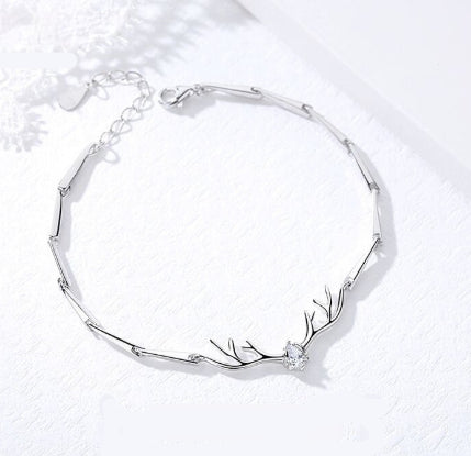 Korean-style Deer Youre My Lucky Charm Bracelet For Women