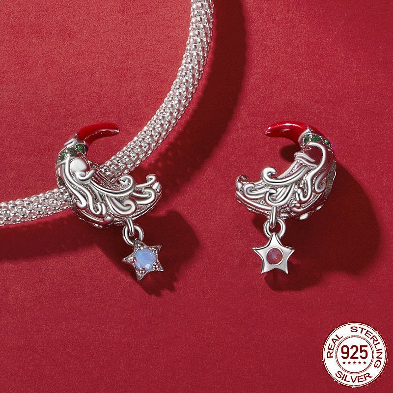 Moonlight Santa Claus Diy Bracelet String Beads