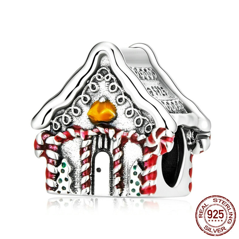 Christmas Warm Snow House Diy Bracelet String Beads