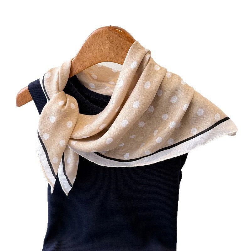 Women's Geometric Dot Herringbone Sunscreen Scarf