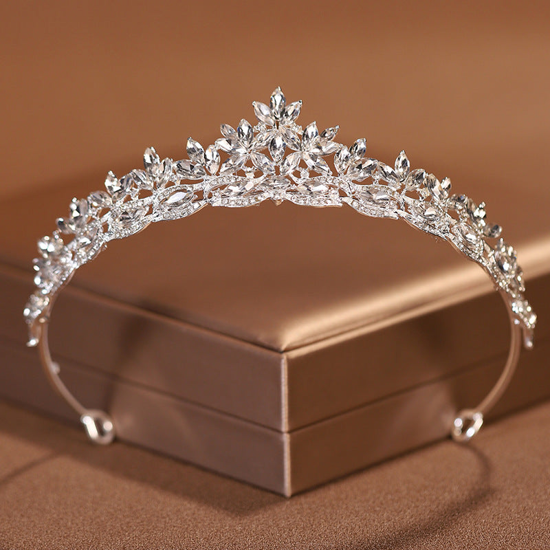 Retro Simple Elegant Crown Bridal Headdress Queen Crown Wedding Hair Accessories