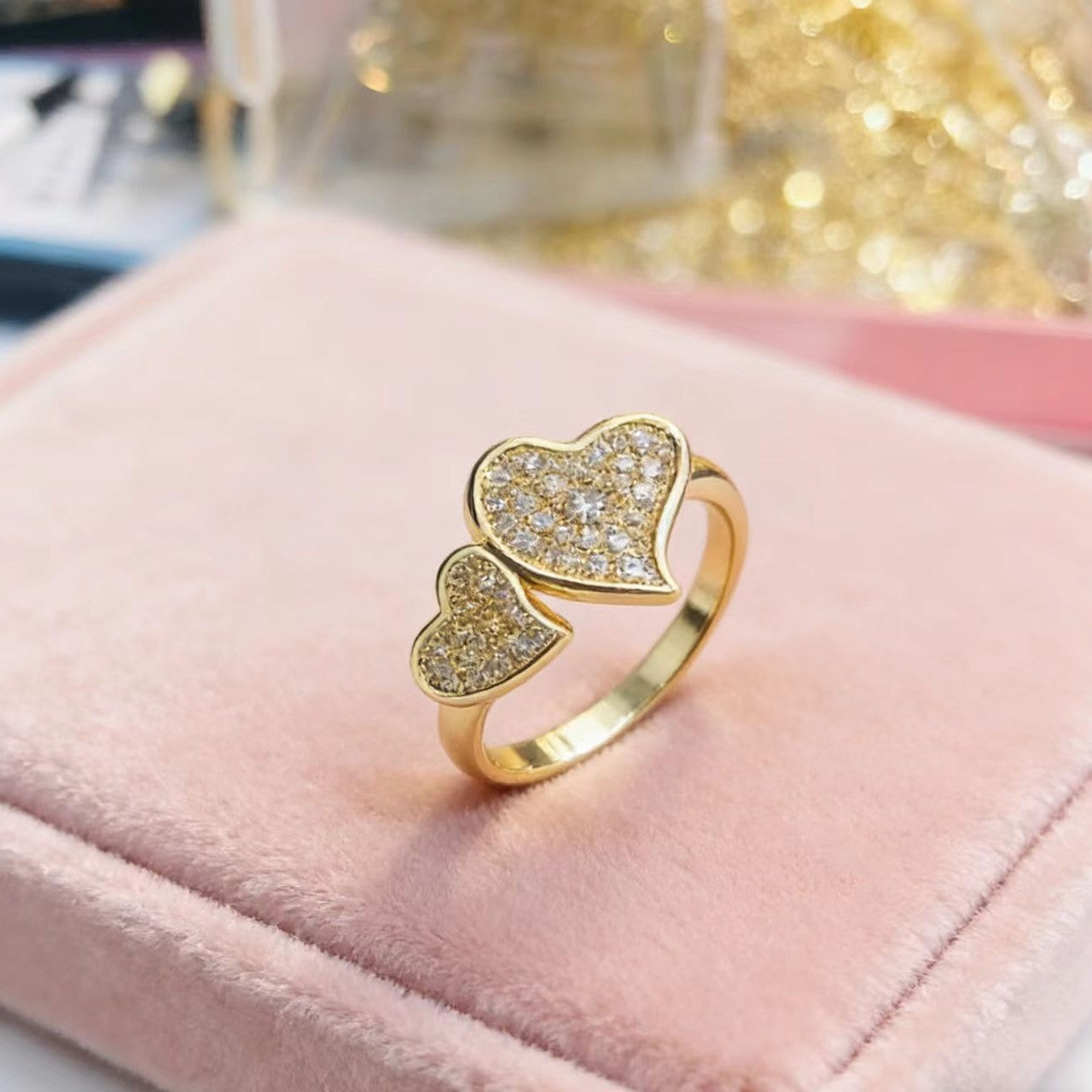 Stylish And Elegant Heart-shaped Ring For Women