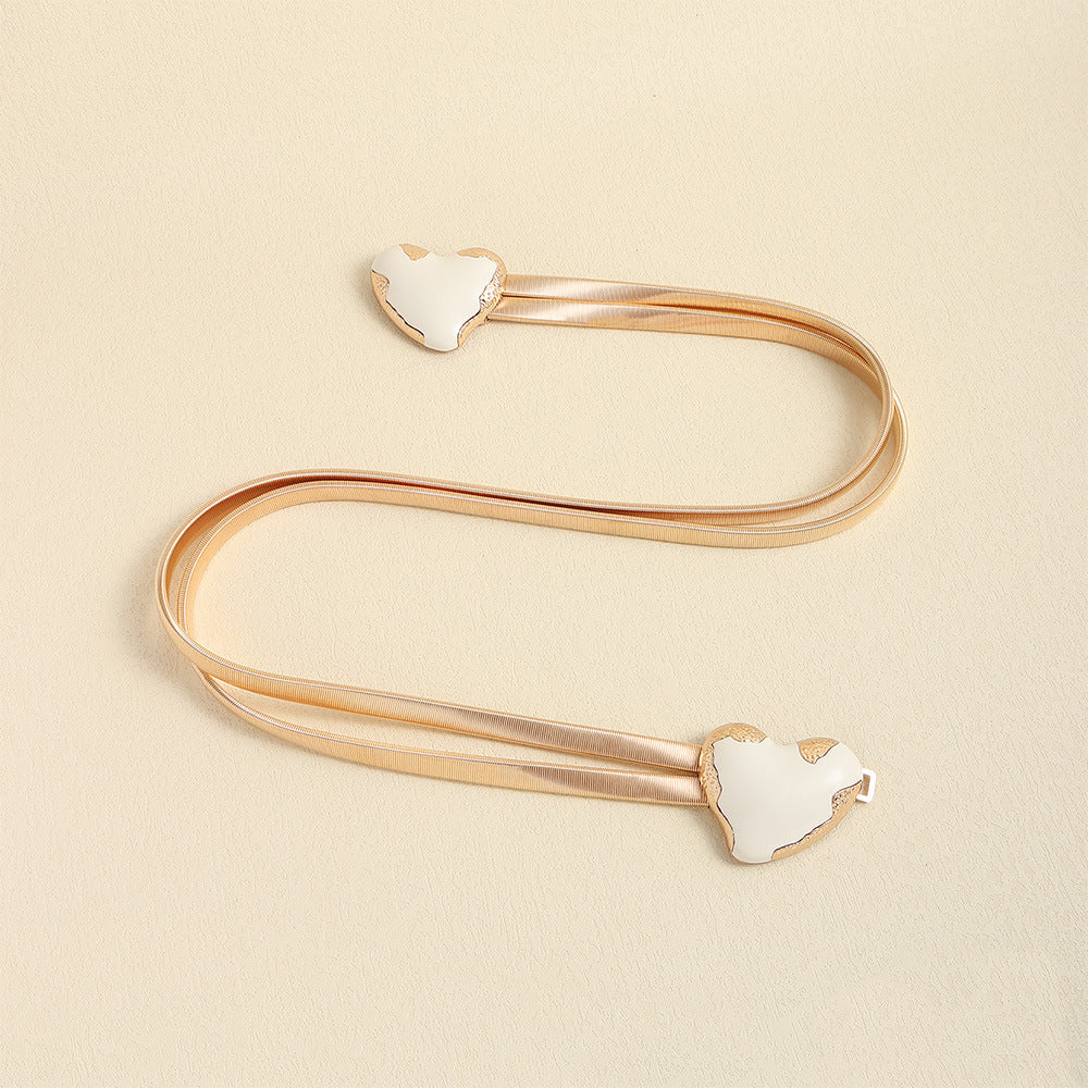 Simple Decorative Waist Chain Versatile Love Buckle