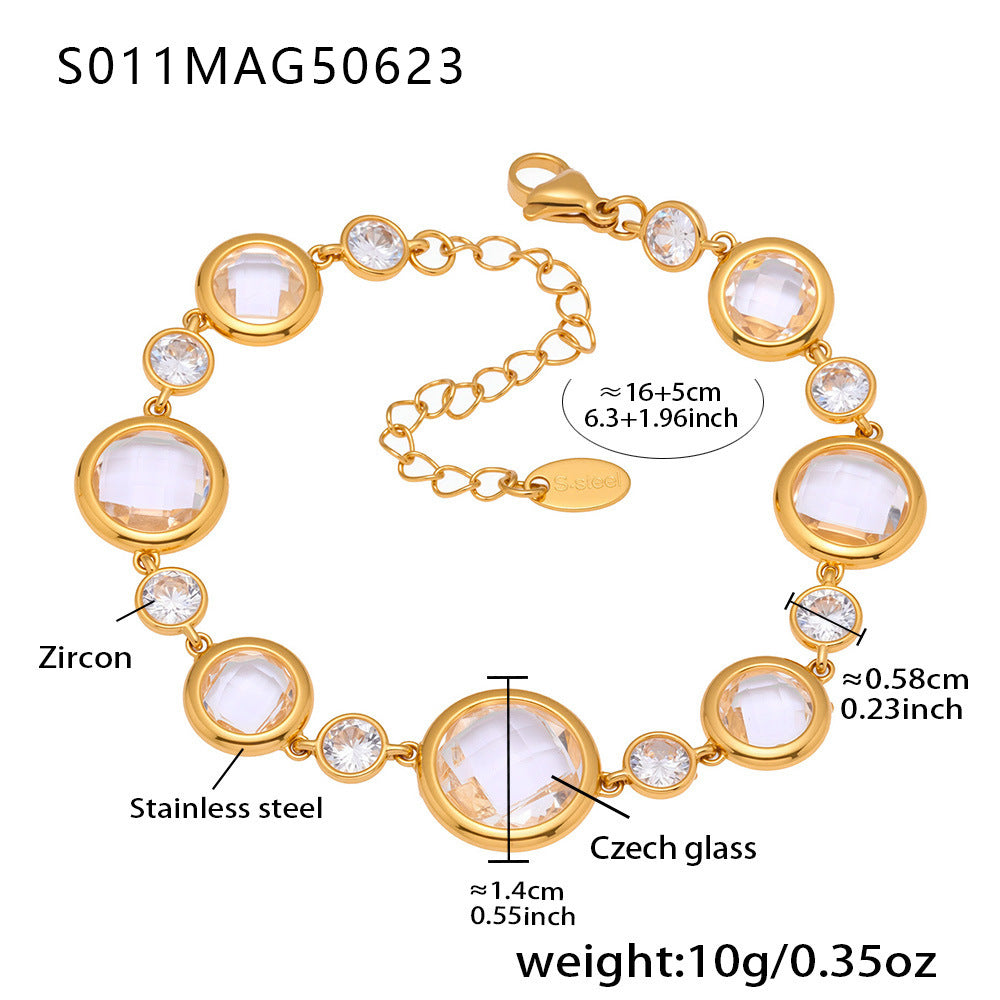 18k Gold-Plated Summer Beach-Style Light-Luxury Anklet Foot Jewelry