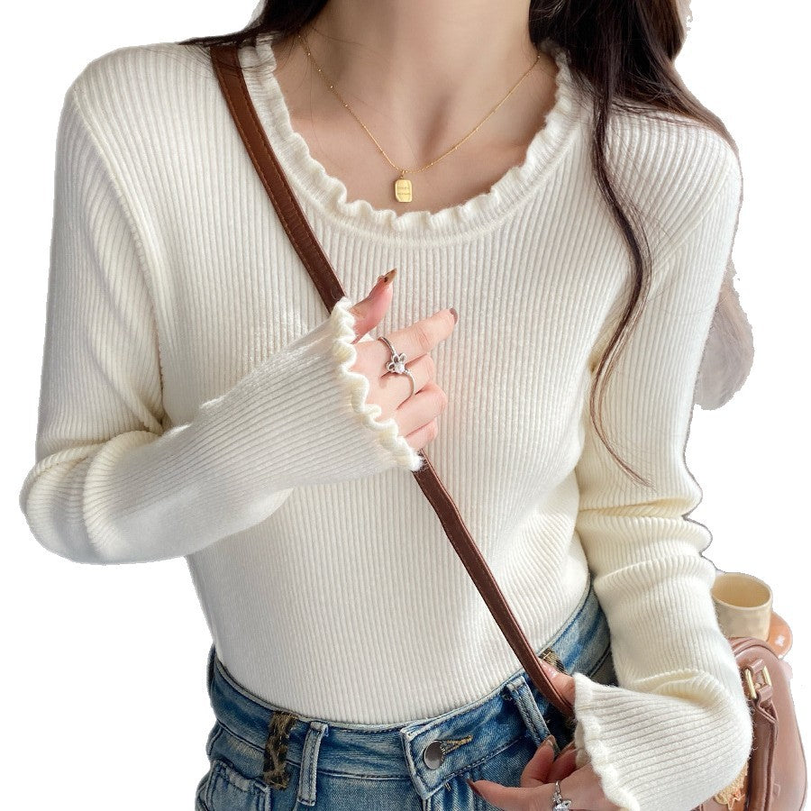 Knitted Round Neck Sweater For Women