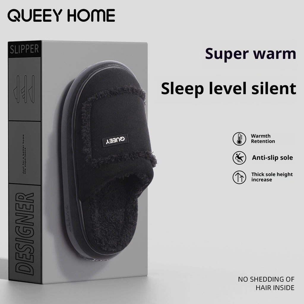 Women's Warm Non-slip Suede Cotton Slippers