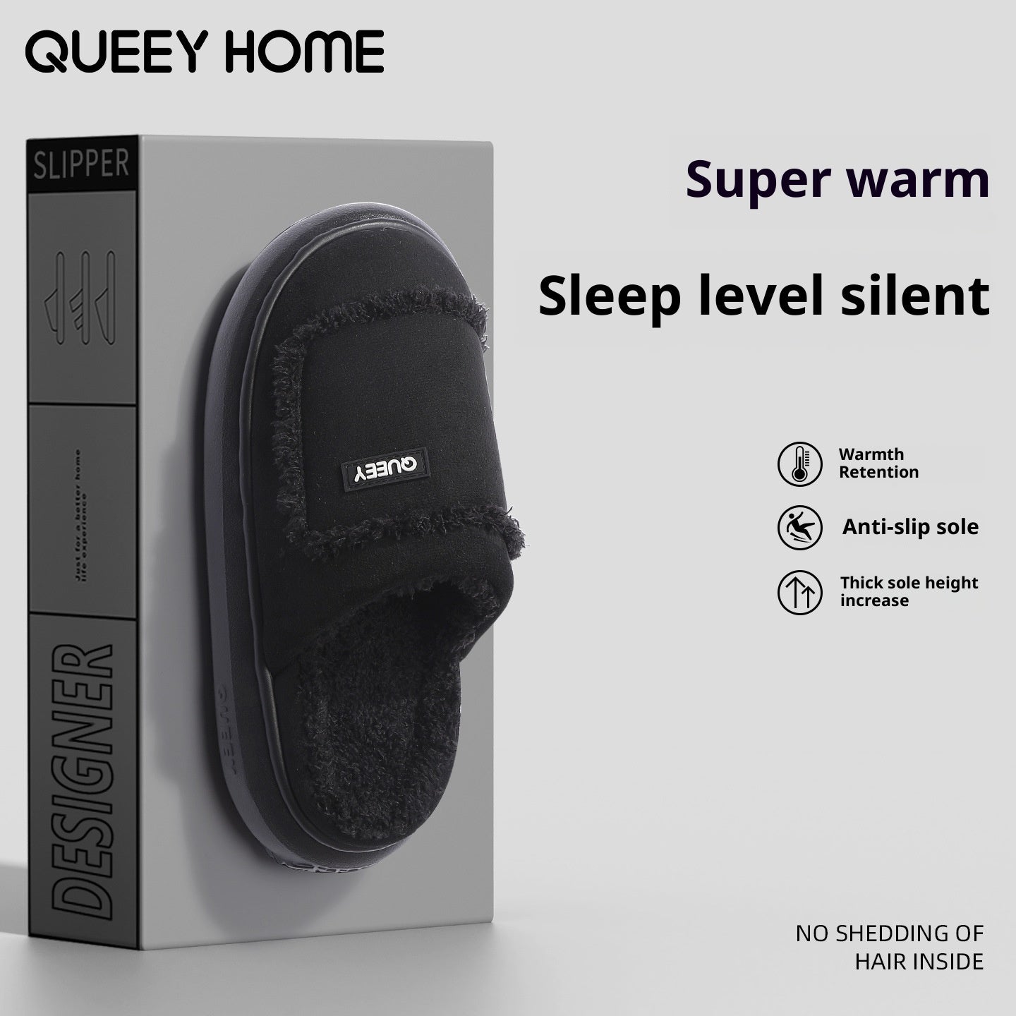 Women's Warm Non-slip Suede Cotton Slippers