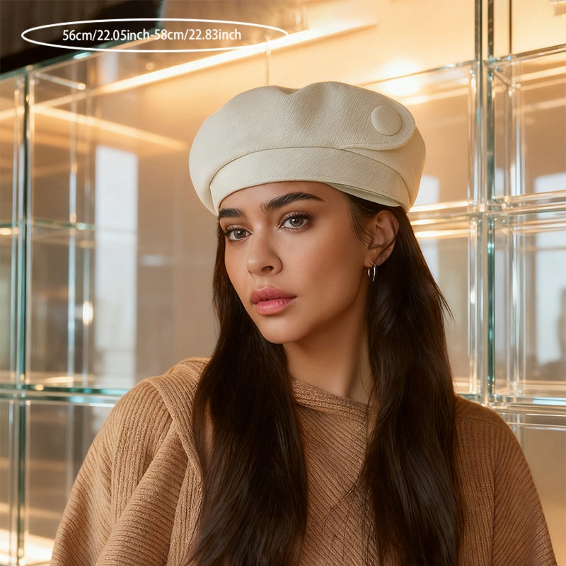 A British-style Casual Painter Hat That Is Versatile And Can Show Off Your Face