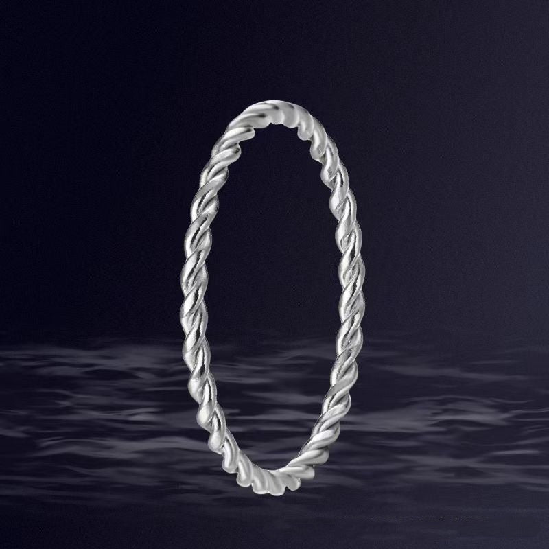 Womens Fashion Copper Ring With Zircon Inlay