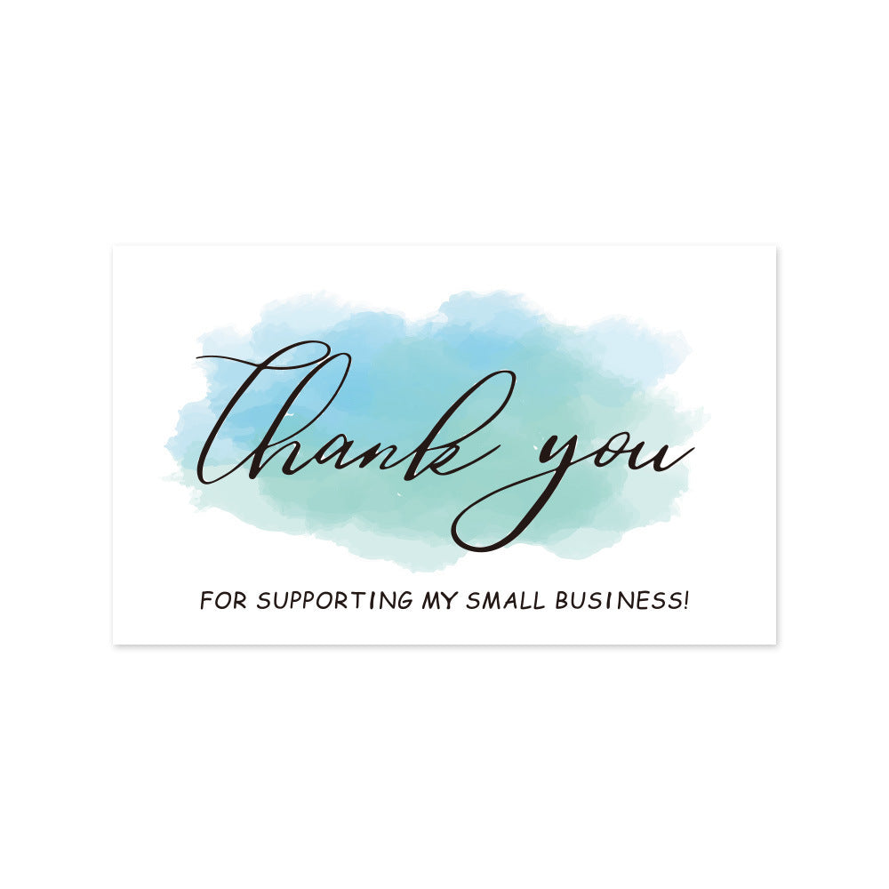 Thank You Card Coated Paper Card