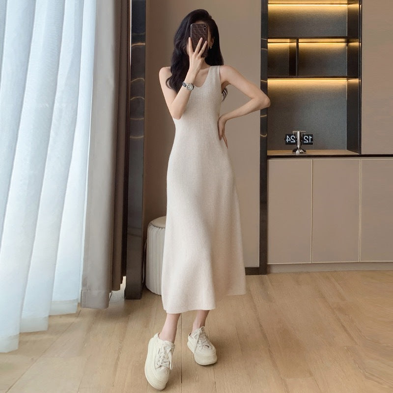 New Sweater Vest Dress Two-piece Set For Women