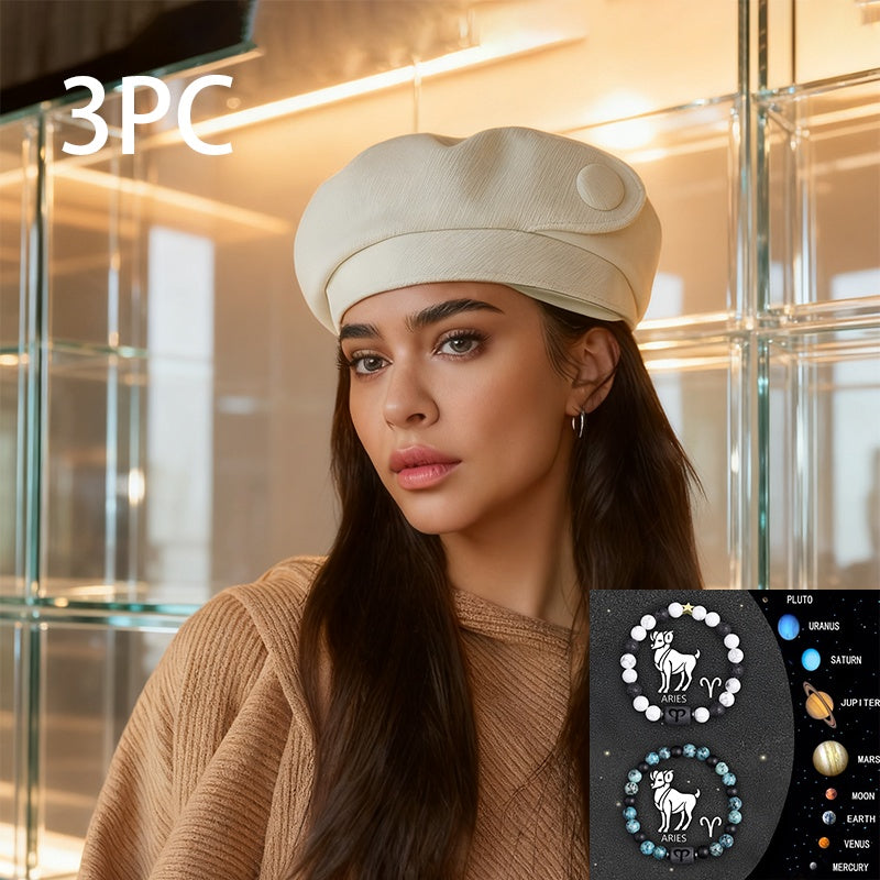 A British-style Casual Painter Hat That Is Versatile And Can Show Off Your Face