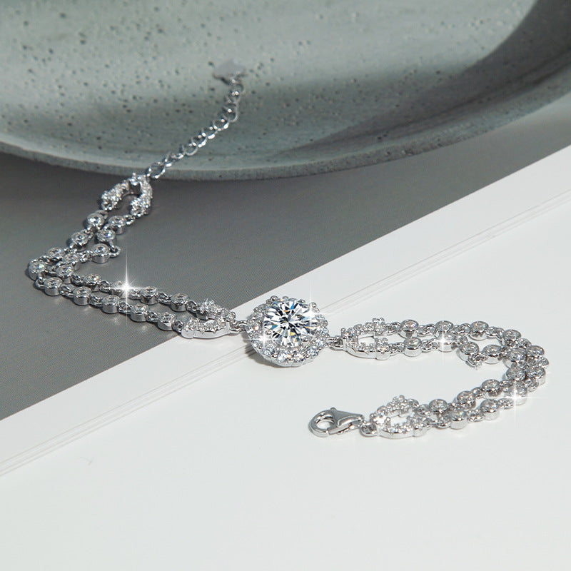 Creative S925 Sterling Silver Bracelet Trendy Jewelry Gift