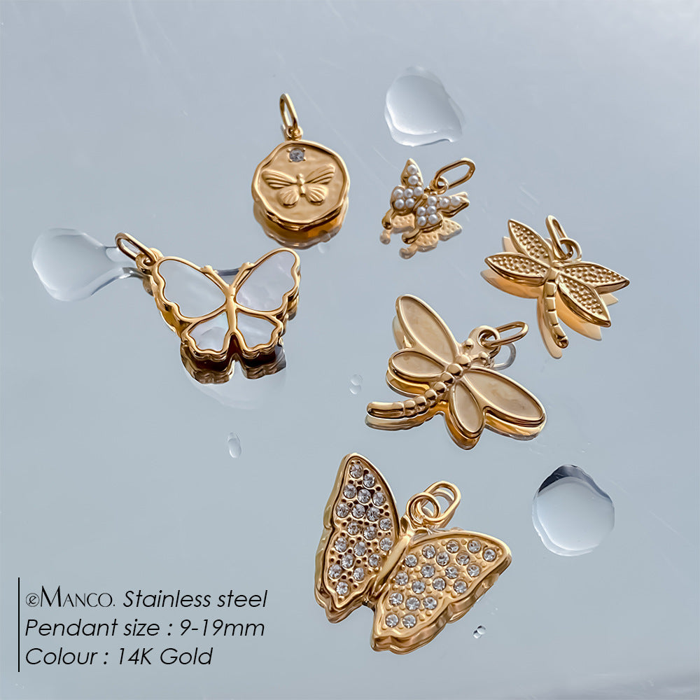Butterfly Bracelet And Stud Earringsstylish